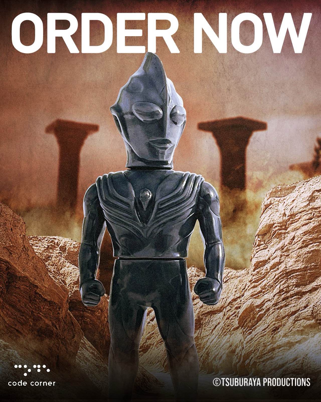 Ultraman Tiga Stone Statue